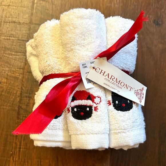 Kitty Klaus 6 pack wash clothes, NWT - Picture 2 of 7